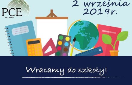 Uwaga! Rozpoczęcie roku szkolnego w PCE
