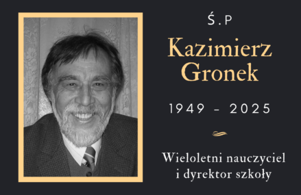 Odszedł NASZ nauczyciel, dyrektor, przyjaciel…