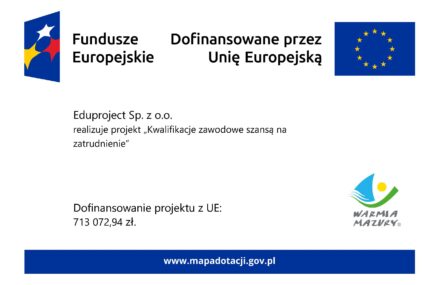 Kwalifikacje zawodowe szansą na zatrudnienie RPWM.06.04-IZ.00-28-0038/24